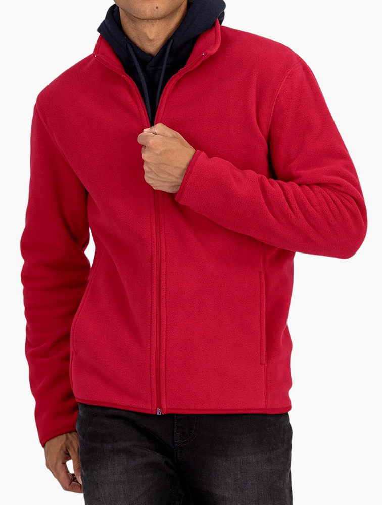 ジャケット・アウター Wool 100% Fleece Nylon Reverse Blouson Knox Jacket - Ultra soft 100% Polyester Cationic Fleece - ZDI